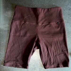 Alicia Keys Athleta- Burgundy biker/work out shorts